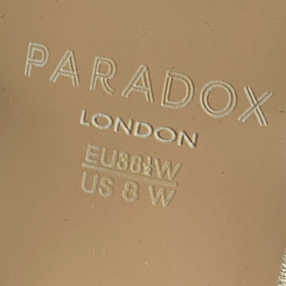 Paradox London Hibiscus Strappy Heels, Women's Size 8 W, Champagne - Picture 7 of 8